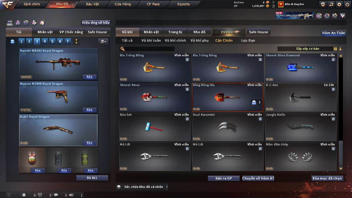 shop acc cf uy tin gia re